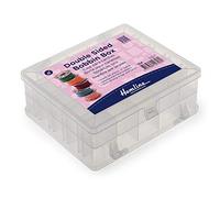 Hemline Double Sided Bobbin Box - Holds Upto 50 Bobbins