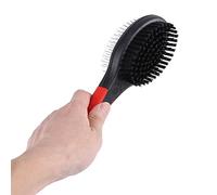 Double-Sided Bristle and Pin Pet Hair Brush Dog Hair Shedding Comb for Grooming & Massaging Dogs Cats(L)