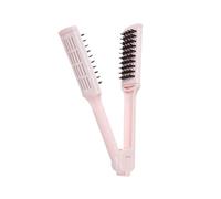 Double Sided Brush Clamp Hair Straightening Comb for Barber Shop Travel Home