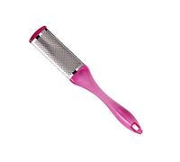Double-Sided Callus Remover & Foot File Tool - Rasp File, Curved Plastic Handle, Smooths Rough Skin, 2.5 x 1 Inches