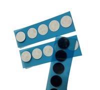 Double-Sided Carbon/Copper Conductive Film Tape for SEM/EDS Microscopy - High Conductivity Adhesive Backing(Dia.12mm (T 0.16mm) 20PC)