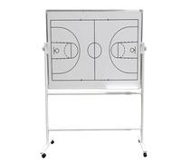Double-Sided Coaching Whiteboard on Wheels, Portable Dry Erase Board with Magnetic Markers & Eraser for Sports Tactics