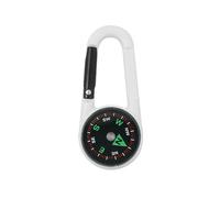 Double Sided Compass Thermometer Lightweight Camping Keychain Outdoor Navigation Tool Backpack Buckles Durable Double Sided Compass Thermometer Outdoor