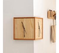 Double-Sided Corner Wall Clock for Living Room Decor, Stylish Timepiece for Home Corner, Functional and Decorative Clocks for Modern Interiors