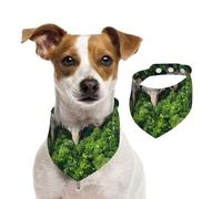 Double Sided Cotton Dog Birthday Bandana Girl Boy, Washable African Elephants Strolling Dog Scarf Bibs for Small Medium Large Unisex Dogs Cats Pets Large
