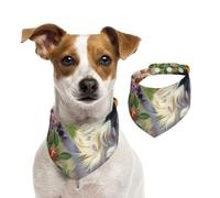 Double Sided Cotton Dog Birthday Bandana Girl Boy, Washable Border Collie Playing Dog Scarf Bibs for Small Medium Large Unisex Dogs Cats Pets Small