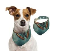 Double Sided Cotton Dog Birthday Bandana Girl Boy, Washable Butterflies Dancing in The air Dog Scarf Bibs for Small Medium Large Unisex Dogs Cats Pets Small