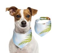 Double Sided Cotton Dog Birthday Bandana Girl Boy, Washable Butterflies Under The Sunshine Dog Scarf Bibs for Small Medium Large Unisex Dogs Cats Pets Small