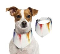 Double Sided Cotton Dog Birthday Bandana Girl Boy, Washable Colorful Lion Head Dog Scarf Bibs for Small Medium Large Unisex Dogs Cats Pets Large