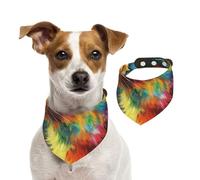 Double Sided Cotton Dog Birthday Bandana Girl Boy, Washable Dreamy Little cat Dog Scarf Bibs for Small Medium Large Unisex Dogs Cats Pets Large