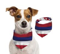 Double Sided Cotton Dog Birthday Bandana Girl Boy, Washable Flag of Hawaii American Dog Scarf Bibs for Small Medium Large Unisex Dogs Cats Pets Small
