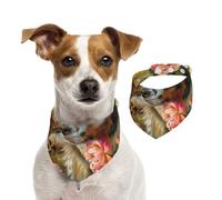 Double Sided Cotton Dog Birthday Bandana Girl Boy, Washable Friendly Border Collie Dog Scarf Bibs for Small Medium Large Unisex Dogs Cats Pets Medium