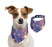 Double Sided Cotton Dog Birthday Bandana Girl Boy, Washable Garden Surrounded Dog Scarf Bibs for Small Medium Large Unisex Dogs Cats Pets Large