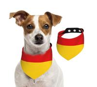 Double Sided Cotton Dog Birthday Bandana Girl Boy, Washable German Flag Dog Scarf Bibs for Small Medium Large Unisex Dogs Cats Pets Large