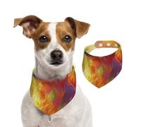Double Sided Cotton Dog Birthday Bandana Girl Boy, Washable Golden Retriever Dog Scarf Bibs for Small Medium Large Unisex Dogs Cats Pets Medium