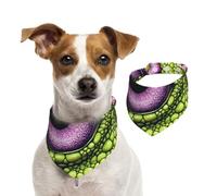 Double Sided Cotton Dog Birthday Bandana Girl Boy, Washable Mysterious Evil Eye Dog Scarf Bibs for Small Medium Large Unisex Dogs Cats Pets Small