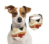 Double Sided Cotton Dog Birthday Bandana Girl Boy, Washable Mysterious Fish Dog Scarf Bibs for Small Medium Large Unisex Dogs Cats Pets Small