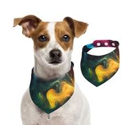 Double Sided Cotton Dog Birthday Bandana Girl Boy, Washable Octopus with Blue (2) Dog Scarf Bibs for Small Medium Large Unisex Dogs Cats Pets Medium