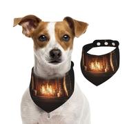 Double Sided Cotton Dog Birthday Bandana Girl Boy, Washable The Ancient Magic Furnace Dog Scarf Bibs for Small Medium Large Unisex Dogs Cats Pets Small