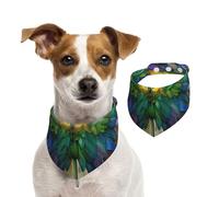 Double Sided Cotton Dog Birthday Bandana Girl Boy, Washable The Dreamy Angel Dog Scarf Bibs for Small Medium Large Unisex Dogs Cats Pets Large