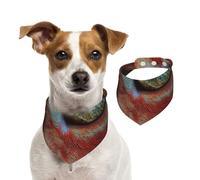 Double Sided Cotton Dog Birthday Bandana Girl Boy, Washable The Mysterious cat Dog Scarf Bibs for Small Medium Large Unisex Dogs Cats Pets Small