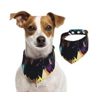 Double Sided Cotton Dog Birthday Bandana Girl Boy, Washable The Screaming Eagle Flying Dog Scarf Bibs for Small Medium Large Unisex Dogs Cats Pets Medium