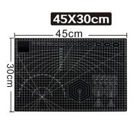 Double-Sided Cutting Mat 3mm Thick with Scale for A2/A3/A4/A5, Anti-Slip Craft Cutting Pad for Sewing Carving Tools, PP Engraving Mat, Green Black