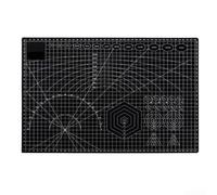 Double Sided Cutting Mat for A2 for A3 for A4 A5 Self Healing Rotary Cutter Pad for Sewing Quilting Crafts with Grid Lines Green Black(A-3 Black)