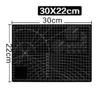 Double-Sided Cutting Mat for A3 A4 A5, 3mm Thick Anti-Slip Craft Mat with Measurement Grid, Reusable Sewing and Engraving Pad, Washable PP Tool for DIY Projects, Green/Black
