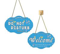 Double-Sided Do Not Disturb Door Hanger Sign - Privacy Please Knock Sign for Home Office, Hotel, Restroom & Conference Rooms, Reversible Door Knob Indicator for Meetings/Hospital