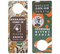 Double Sided Do Not Disturb Door Sign Board PVC for Hotel Rooms | Legible Office Door Hanger, Practical Tag for Public Places and Bars, Exquisitely Crafted PVC Piece