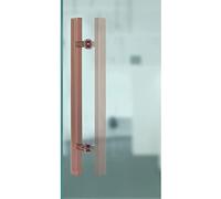 Double Sided Door Handle for Interior and Exterior Doors, Modern Push Pull Bar for Glass Sliding Barn and Front Doors