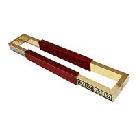 Double-Sided Door Pull Handle Stainless Steel - 24/32/47/59Inch, Chinese Style Large Front Door/Woodden, Glass, Sliding Barn Doors Push Pull Door Handle, Include Fittings (Style2 120Cm(47.2In))