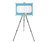 Double-Sided Dry-Erase Whiteboard with Tripod Stand, Portable for Teaching, Competitions, Coaching, and Player Use