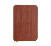 Double Sided Ebony Wood Cutting Board with Juice Groove for Kitchen Use Featuring Thick Butcher Block Construction (Amber1)