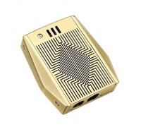 Double-sided embossed kerosene lighter, classic windproof and soft flame.