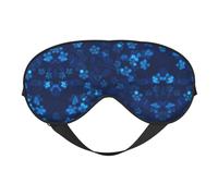 Double-Sided Eye Mask-Full-Printed Adjustable Shading Eye Mask, Made of Soft and Breathable Silk, Suitable for Sleeping, Traveling, Meditation and Other Scenes.