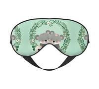 Double-Sided Eye Mask-Full-Printed Adjustable Shading Eye Mask, Made of Soft and Breathable Silk, Suitable for Sleeping, Traveling, Meditation and Other Scenes.