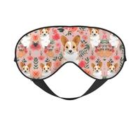 Double-Sided Eye Mask-Full-Printed Adjustable Shading Eye Mask, Made of Soft and Breathable Silk, Suitable for Sleeping, Traveling, Meditation and Other Scenes.