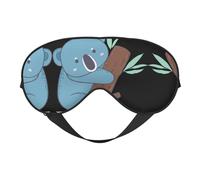 Double-Sided Eye Mask-Full-Printed Adjustable Shading Eye Mask, Made of Soft and Breathable Silk, Suitable for Sleeping, Traveling, Meditation and Other Scenes.