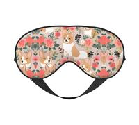 Double-Sided Eye Mask-Full-Printed Adjustable Shading Eye Mask, Made of Soft and Breathable Silk, Suitable for Sleeping, Traveling, Meditation and Other Scenes.