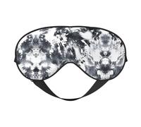 Double-Sided Eye Mask-Full-Printed Adjustable Shading Eye Mask, Made of Soft and Breathable Silk, Suitable for Sleeping, Traveling, Meditation and Other Scenes.