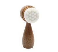 Double Sided Face Cleansing Brush, Face Wash Scrub Brush, Manual Exfoliating Brush, Facial Cleansing Brush, Pig Face Wash and 3D Bracket Brush