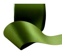 Double Sided Faced Satin Ribbon Size 38mm x 10 Meters (Olive Green) Perfect for Gifts Wrap Sew Party, Decorations Events Dress Wedding Christmas Crafts, Bows Car, DIY, Bouquets, Cake More