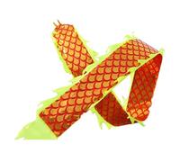 Double Sided Fitness Dragon Dance Ribbons Chinese Sports Lawns Practice Streamers for Beginners(Gelb,6m/19.7ft)