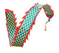 Double Sided Fitness Dragon Dance Ribbons Chinese Sports Lawns Practice Streamers for Beginners(Grn,6m/19.7ft)