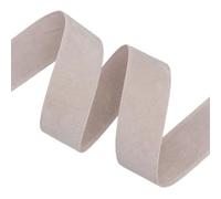 Double Sided Flocked Ribbon, 2Pcs 20Yard×0.98Inch Soft Plush Trim Decor