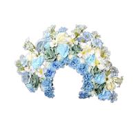 Double Sided Flower Headband Mexica Rose Flower Crown Hairband Fashion Women Bride Hair Accessory Bridal Garlands