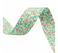 Double-Sided Flowers Cloth Ribbons 5Yards M-21623-905 38MM DIY Crafts Hairclip Apparel Accessories and Sewing Decorations-6-38mm