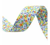 Double-Sided Flowers Cloth Ribbons 5Yards M-21623-905 38MM DIY Crafts Hairclip Apparel Accessories and Sewing Decorations-5-38mm